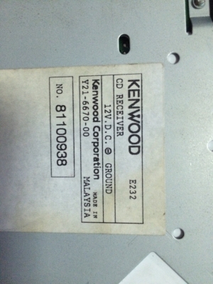 KENWOOD E232 MP3 CD AUX เพาเวอร์50*4 ไม่มีปรีเอ้า สภาพสวย มือ2 ญี่ปุ่น KENWOOD E232 MP3 CD AUX เพาเวอร์50*4 ไม่มีปรีเอ้า สภาพสวย มือ2 ญี่ปุ่น