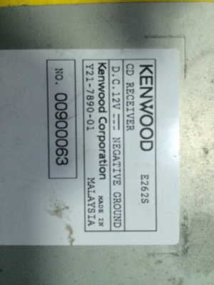 KENWOOD E262 MP3 CD AUX เพาเวอร์50*4 ไม่มีปรีเอ้า สภาพสวย มือ2 ญี่ปุ่น