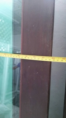 ชุดบานเลื่อนหน้าต่าง 4 บานพร้อมวงกบไม้เต็ง