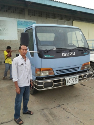 รถบรรทุก 6 ล้อ ISUZU NPR หัวแชซซี 115 แรงม้า 4 สูบ เครื่อง 4BE1  พวงมาลัยพาวเวอร์