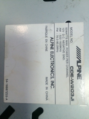 Alpine CDE-203Ji USB Ipod MP3 CD ปรีเอ้า 1 ชุด มือ2 ญี่ปุ่น Alpine CDE-203Ji USB Ipod MP3 CD ปรีเอ้า 1 ชุด มือ2 ญี่ปุ่น