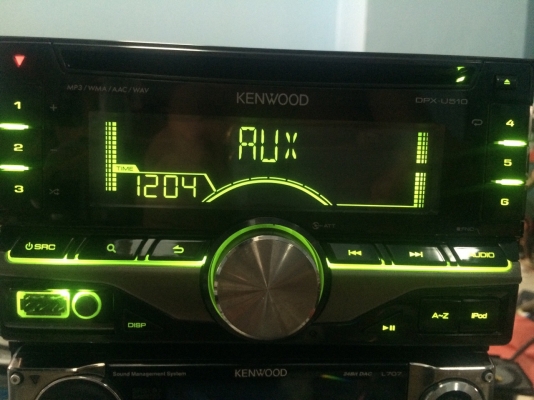 KENWOOD DPX-U510 24Bit USB Ipod MP3 CD AUX ไฟ7สี ปรีเอ้า 1 ชุด สภาพสวย มือ2 ญี่ปุ่น