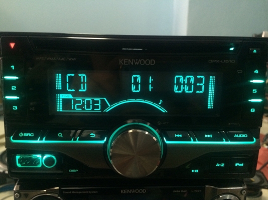 KENWOOD DPX-U510 24Bit USB Ipod MP3 CD AUX ไฟ7สี ปรีเอ้า 1 ชุด สภาพสวย มือ2 ญี่ปุ่น