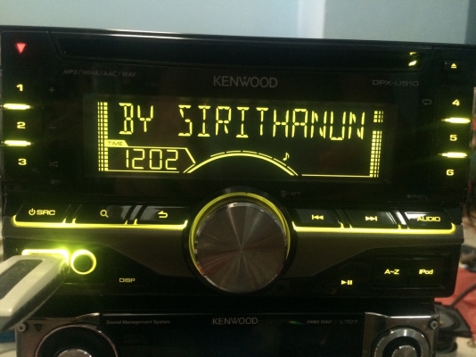 KENWOOD DPX-U510 24Bit USB Ipod MP3 CD AUX ไฟ7สี ปรีเอ้า 1 ชุด สภาพสวย มือ2 ญี่ปุ่น