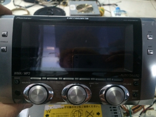 Pioneer FH-009MD Made in Japan รุ่นท็อป 24Bit จอไฟฟ้า กราฟฟิกจอขนาดใหญ่ ปรับระดับจอขึ้นลง MP3 MD CD AUX ปรีเอ้า 3 ชุด สภาพสวย มือ2 ญี่ปุ่น