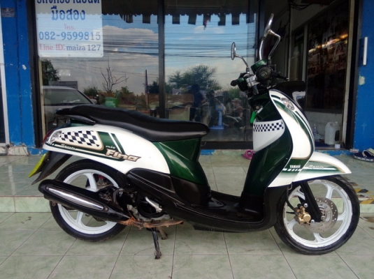 Yamaha Fino ลาย Sports (ล้อแม็กซ์) พร้อมเล่มราคาถูก Yamaha Fino ลาย Sports (ล้อแม็กซ์) พร้อมเล่มราคาถูก