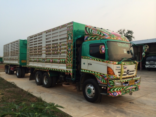HINO 2 P ( NGV  โรงงาน )ดัมพ์ + ลูกดัมพ์ SHK