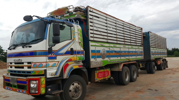 ขายรถพ่วง 22 ล้อ แม่.ลูก กระบะเนียมคอกเกษตรดั้ม อู่.พงศ์ไพบูรณ์ ISUZU 360 ปี.15.พ.ค.52 ราคา.2450000 ต่อรอง สนใจนัดดูรถได้เลย