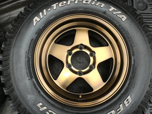 ขายยาง BF ALL 265 x 70 x 16 พร้อมล้อลาย Bradley ขายยาง BF ALL 265 x 70 x 16 พร้อมล้อลาย Bradley