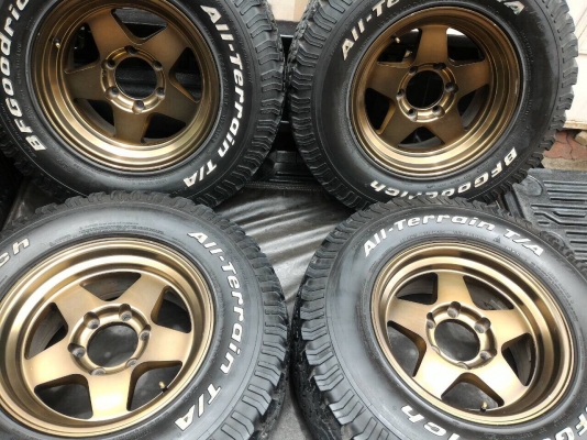 ขายยาง BF ALL 265 x 70 x 16 พร้อมล้อลาย Bradley ขายยาง BF ALL 265 x 70 x 16 พร้อมล้อลาย Bradley