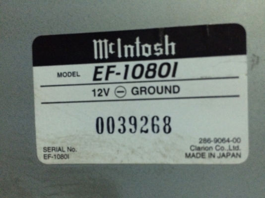 ชุด Mcintosh เครื่องเล่น PF-40251-A CD MD และ Power Amp EF-1080I สภาพสวย มือ2 ญี่ปุ่น ชุด Mcintosh เครื่องเล่น PF-40251-A CD MD และ Power Amp EF-1080I สภาพสวย มือ2 ญี่ปุ่น