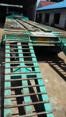 Nissan UD 290 เปลี่ยนเครื่องเป็น 320 พร้อมอุปกรณ์ยกดั๊ม เซมิดั๊ม + หางโลเบทสามเพลาแท้กางได้ 3 เมตร แท้ ยางนอก