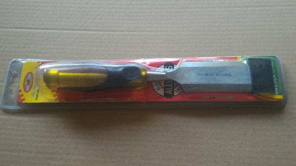 สิ่วงานไม้อย่างดี ของใหม่  ALLWAYS  หน้ากว้างขนาด 38 มม.แกนเหล็กถึงด้าม