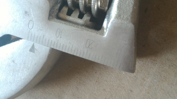 ประแจเลื่อน ALLWAYS ขนาด 10 นิ้ว ปากจับได้กว้าง 33 มม.ของใหม่เก่าเก็บ