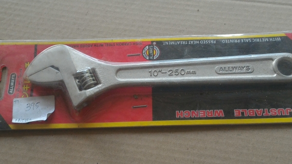 ประแจเลื่อน ALLWAYS ขนาด 10 นิ้ว ปากจับได้กว้าง 33 มม.ของใหม่เก่าเก็บ