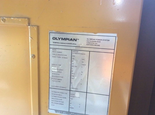 ขายด่วนเครื่องกำเนิดไฟฟ้า CATERPILLAR 100 kVA ขายด่วนเครื่องกำเนิดไฟฟ้า CATERPILLAR 100 kVA