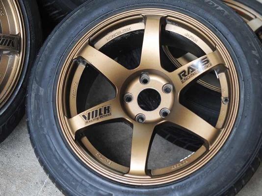 TE37 ขอบ 17 5 รู พร้อมยาง