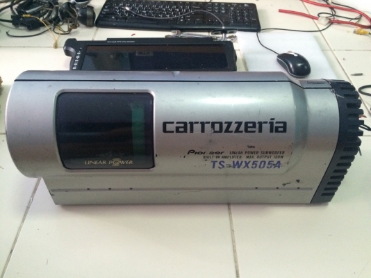 Sub Basuga Pioneer TS-WX505A 100W Made in Japan มีไฟนีออนข้างในตู้ มือ2 ญี่ปุ่น