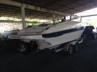 ด่วน Bayliner 23.5 ฟุต เครื่องหัดฉีด MPI 7.4 Sounder GPS