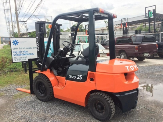 ขายโฟล์คลิฟ TOYOTA 7FD25 เครื่องยนต์ดีเซล เกียร์ธรรมดา ระบบครบ ยก2.5ตัน 3 เมตร ยางตัน 4 เส้น 094-4267888 จะเด็ด