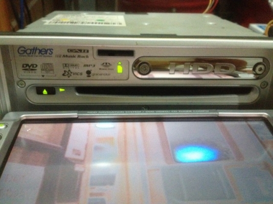 GATHERS HONDA เล่น HDD DVD MP3 จอ7นิ้วทัสกรีนเก่าญี่ปุ่นสภาพสวย