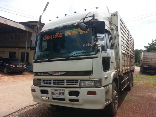 ขายรถบรรทุก 22 ล้อพ่วงแม่ลูกคอกไม่ดัมพ์ HINO FM2P เครื่อง K13C 335 แรงม้า 2 เพลา ลูกพ่วง 3 เพลา ราคา 1250000