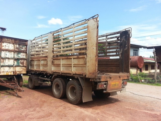 ขายรถบรรทุก 22 ล้อพ่วงแม่ลูกคอกไม่ดัมพ์ HINO FM2P เครื่อง K13C 335 แรงม้า 2 เพลา ลูกพ่วง 3 เพลา ราคา 1250000