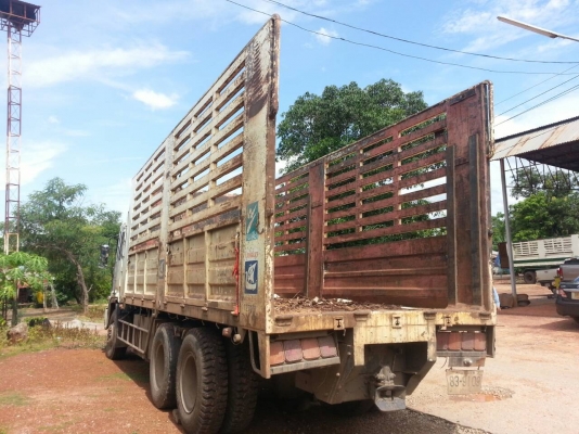 ขายรถบรรทุก 22 ล้อพ่วงแม่ลูกคอกไม่ดัมพ์ HINO FM2P เครื่อง K13C 335 แรงม้า 2 เพลา ลูกพ่วง 3 เพลา ราคา 1250000