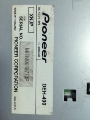 Pioneer DEH-490 USB Ipod MP3 CD AUX ปรีเอ้า1ชุด สภาพสวย มือ2 ญี่ปุ่น
