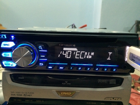 Pioneer DEH-4100 USB Ipod MP3 CD AUX ปรีเอ้า1ชุด สภาพสวย มือ2 ญี่ปุ่น