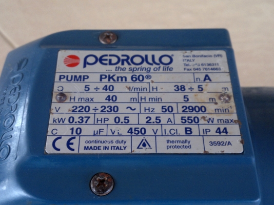 ขายปั๊มนํ้า 1" อิตาลี PEDROLLO