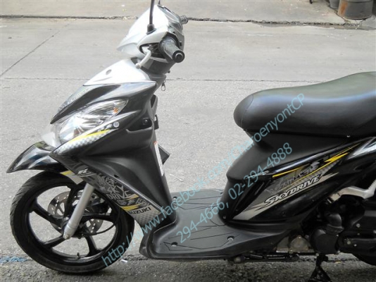 SUZUKI Skydrive 125cc. ปี 2013 สกายไดรฟ์ ล้อ max เดิมๆ ไม่มีบิวด์
