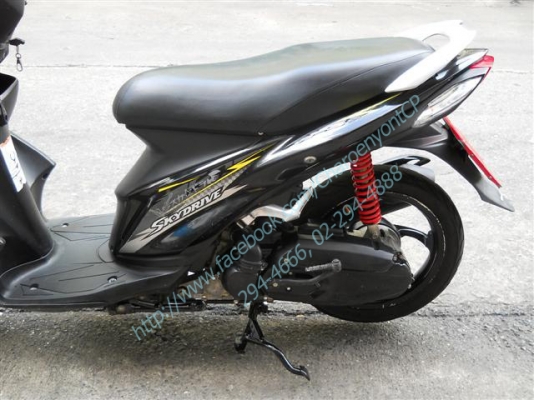 SUZUKI Skydrive 125cc. ปี 2013 สกายไดรฟ์ ล้อ max เดิมๆ ไม่มีบิวด์