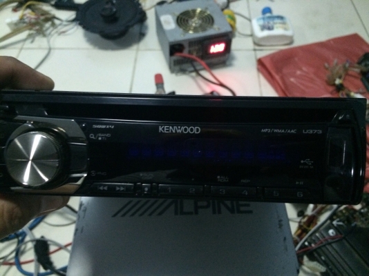 KENWOOD U373 USB Ipod MP3 CD AUX ปรีเอ้า1ชุด สภาพสวยมาก มือ2 ญี่ปุ่น