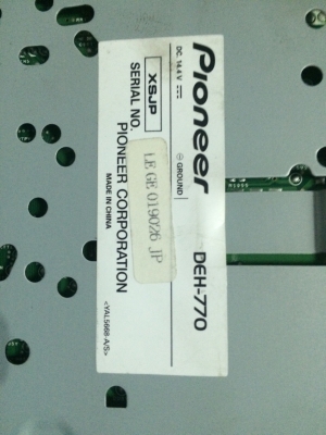 Pioneer DEH-770 24Bit USB Ipod MP3 CD AUX กราฟฟิกหน้าจอ ไฟ7สี มิกจังหวะไฟได้ ปรีเอ้า 3ชุด สภาพสวย มือ2 ญี่ปุ่น