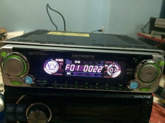 Pioneer DEH-005 ซิ้งดำ MP3 CD ปรีเอ้า1ชุด คุมกล่องCD มือ2 ญี่ปุ่น