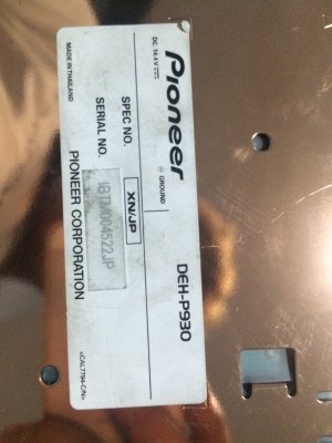 Pioneer DEH-P930 ซิ้งทองแดง 24Bit 5V ปรีเอ้า3ชุด สไลด์ไฟฟ้า สภาพสวย มือ2 ญี่ปุ่น