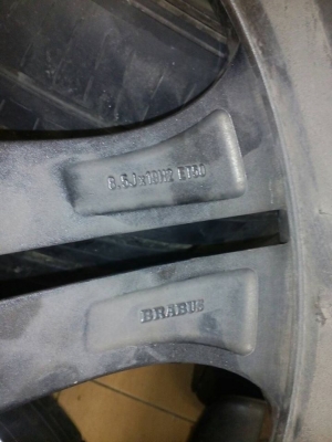 ขายล้อ brabus block Q ขอบ 19พร้อมยาง ขาย 39000