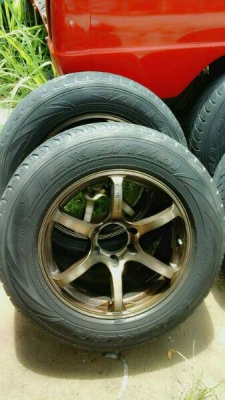 ขายล้อ rg1 ขอบ `18 หน้า8.5หลัง9.5  `ติดยาง 265/60R18สภาพพอใช้ใด้นะคับ