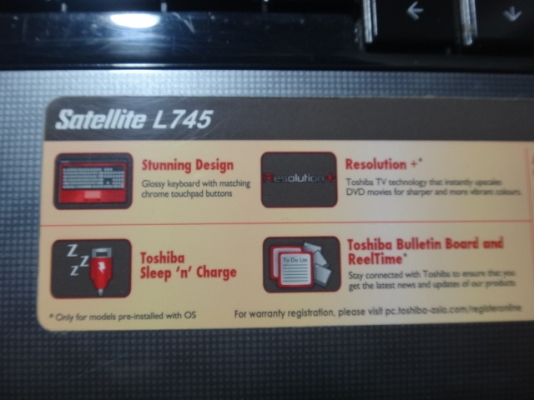 ์Note Book Toshiba L745 Core i3 HDD 640 GB