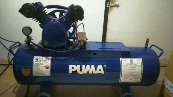 ปั้มลมสายพาน PUMA 1 HP ถังลม 120 ลิตร ไฟบ้าน 220 ขาย 6600