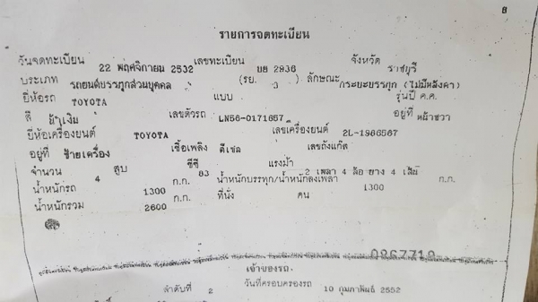 โตโยต้า ฮีโร่ปี 89 เครื่องแห้งๆ ฟิตสต๊าทติดง่าย  สภาพสวยพร้อมใช้ เครื่องดี คัสซีสวย เบรคดี ช่วงล่างแน่น  ยางดี 5 เส้น  แอร์เย็น ฟิล์มกันความร้อน  รถพร้อมใช้ ทะเบียน ราชบุรี