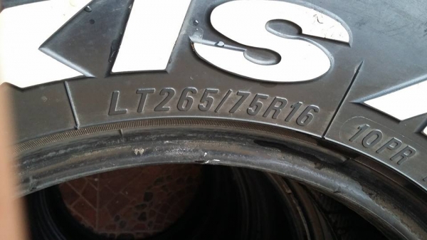 ขายยาง maxxis 764 ขนาด 265/75/16 ปี 14