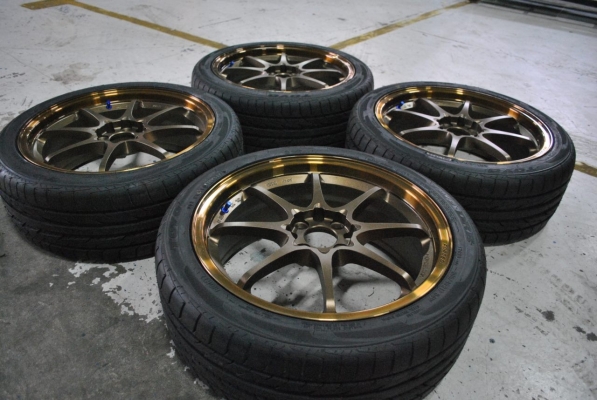 ขายล้อมือสอง CE28 ขอบ17X7 พร้อมยางใหม่ TOYO DRB 205/45R17
