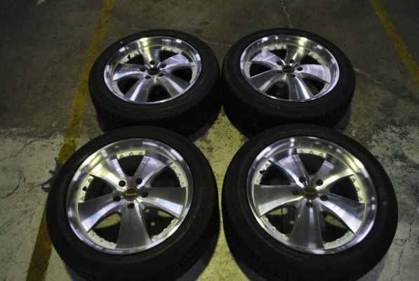 ขายล้อมือสอง VISCONTI ขอบ18 พร้อมยาง FALKEN ZE912 225/50R18