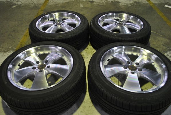 ขายล้อมือสอง VISCONTI ขอบ18 พร้อมยาง FALKEN ZE912 225/50R18