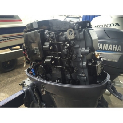 ขายเครื่องเรือเร็วมือสอง Yamaha 50แรง 4จังหวะ 4สูบ หางยาว 25นิ้ว จากญีปุ่น