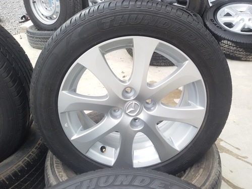 ขายล้อแม็ก Mazda2 ขอบ15ยาง185/55/15 ปี 12 4 ล้อ ขายล้อแม็ก Mazda2 ขอบ15ยาง185/55/15 ปี 12 4 ล้อ