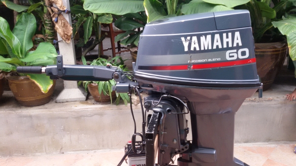ํเครื่องเรือ Yamaha 60 Hp 3สูบ 2จังหวะ หางยาว21"