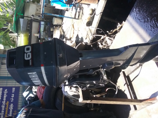 เครื่องเรือ yamaha 60hp ทริมไฟฟ้าหางยาวเก่าญี่ปุ่นครับ